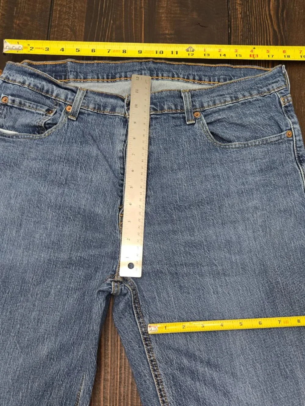 Levis 541 Athletic Taper Jeans Mens 36x34 (Fits 36x33) Blue Stretch Denim Pants